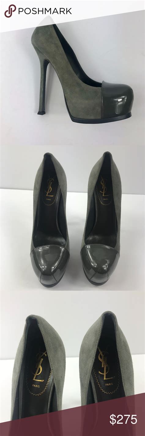 ysl tribtoo low heel pump|Yves Saint Laurent Capped.